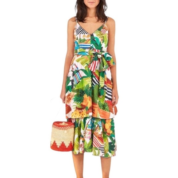 FARM Rio Tropical Fair Midi Dress - Picture 2 of 8